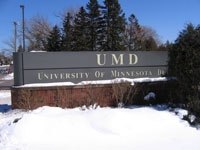 University of MN Duluth sign