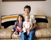 Julie, Nancy, and Lynn at the Larsons house