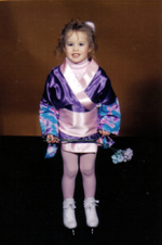 Julie in her oriental skater costume