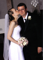 Julie and Dad at Julie's Wedding